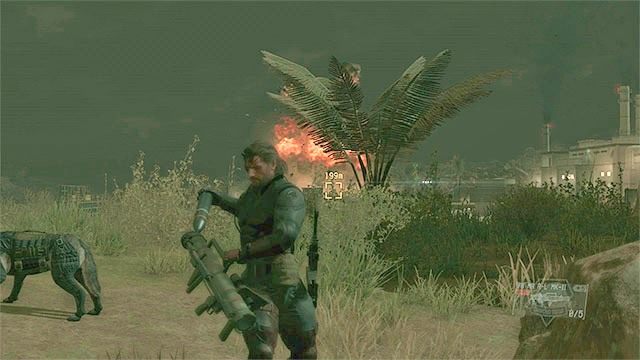 Czerwony zbiornik zniszcz z bardzo dużej odległości - Misja 44 - [Total Stealth] Pitch Dark | Misja 44 | Solucja Metal Gear Solid V - Metal Gear Solid V: The Phantom Pain - poradnik do gry