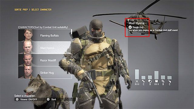 Kolejna bardzo istotna kwestia związana z przygotowaniami do ostatniej misji gry to dokonanie podmiany Big Bossa na jednego z członków Diamentowych Psów - Jak wygrać pojedynek z Sahelanthropusem w trybie Extreme? | Misja 50 - [Extreme] Sahelanthropus - Metal Gear Solid V: The Phantom Pain - poradnik do gry