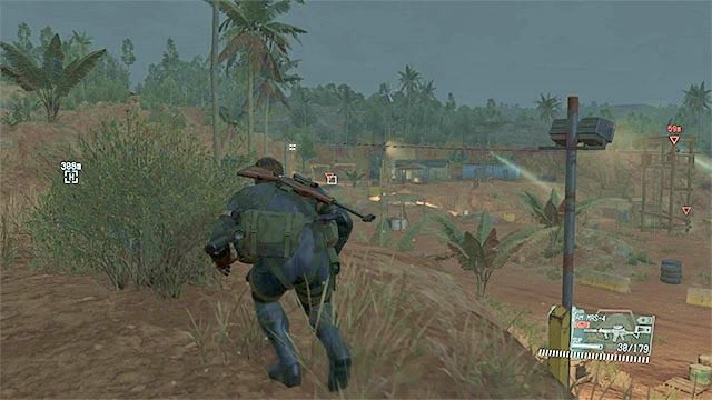 Na teren kopalni najlepiej wkroczyć od północnej strony - Dotarcie w pobliże kopalni | Misja 18 - Blood Runs Deep | Solucja MGS V - Metal Gear Solid V: The Phantom Pain - poradnik do gry