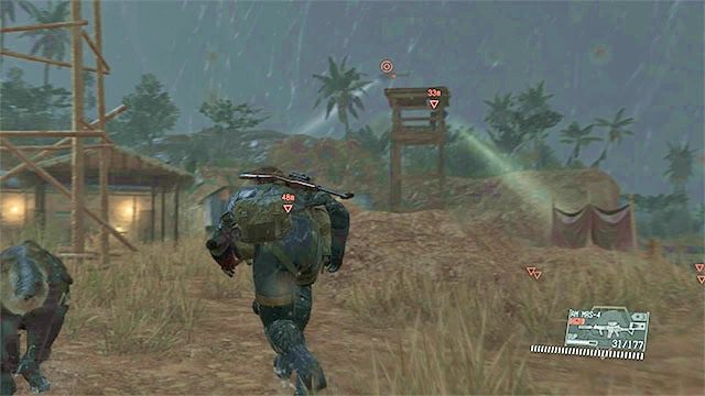 Warto po kolei eliminować napotykanych wrogów - Odnalezienie więźniów w kopalni | Misja 18 - Blood Runs Deep | Solucja MGS V - Metal Gear Solid V: The Phantom Pain - poradnik do gry