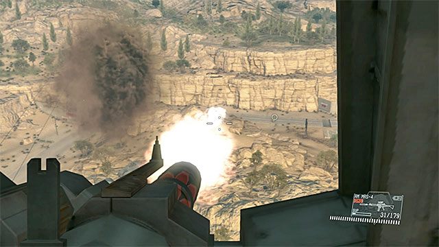 Strzelaj do dronów i następnie do samego Metal Geara - Ucieczka przed Metal Gearem Sahelanthropusem | Misja 12 - Hellbound - Metal Gear Solid V: The Phantom Pain - poradnik do gry