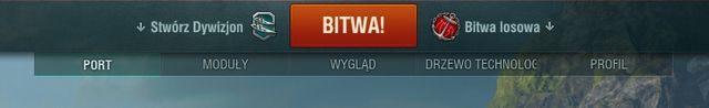 W środkowej, górnej części ekranu, znajdziesz menu nawigacyjne - Port w World of Warships | Interfejs gry - World of Warships - poradnik do gry
