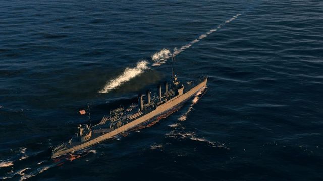 Tylko szybkie i zwrotne niszczyciele oraz krążowniki mają szansę na uniknięcie torped w ostatnim momencie. - Pływanie w World of Warships | Mechanika gry - World of Warships - poradnik do gry