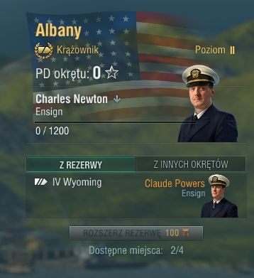 Kapitanów możesz rekrutować nie tylko z rezerwy, ale także z innych okrętów. Weź pod uwagę jednak klasę okrętu na jakim do tej pory służyli. - Kapitanowie w World of Warships | Mechanika gry - World of Warships - poradnik do gry