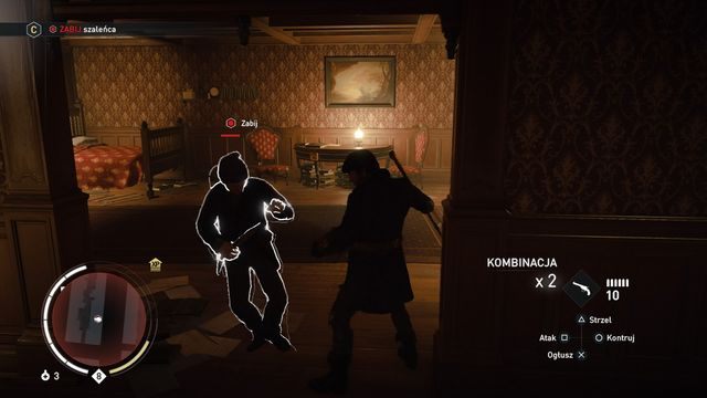 Po otwarciu ukrytego przejścia zabij przeciwnika, który Cię od razu zaatakuje. - 04 - Berkeley Square 50 | Wspomnienia Karola Dickensa - Assassins Creed: Syndicate - poradnik do gry