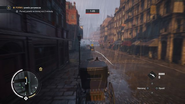 Na prostej drodze przyśpiesz, aby nadrobić czas stracony na zakrętach. - 05 - Listy z zaświatów | Wspomnienia Karola Dickensa - Assassins Creed: Syndicate - poradnik do gry