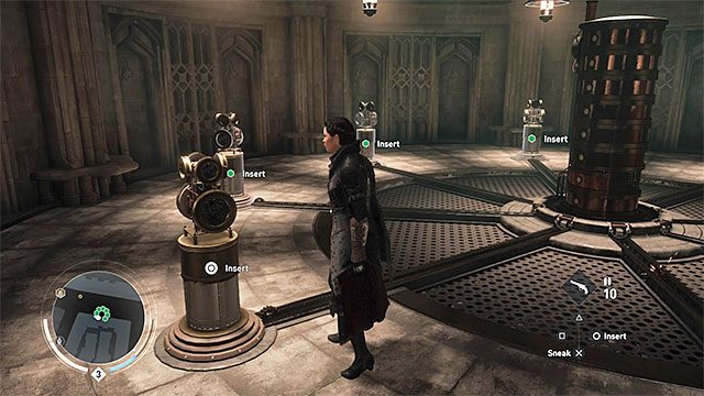 Umieszczaj dyski z pozytywek w kolejnych urządzeniach - Jak odblokować strój prekursorów (Aegis Outfit)? | Tajemnice Londynu - pozytywki - Assassins Creed: Syndicate - poradnik do gry