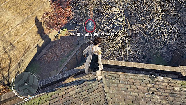 Zakłócenie to wisi wysoko nad ziemią niedaleko dużego drzewa - Whitechapel | Zakłócenia Helixa | Assassins Creed Syndicate - Assassins Creed: Syndicate - poradnik do gry