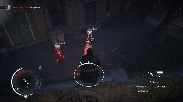Zaskocz oprychów z powietrza. - 04 - Długa noc w mieście | Kryjówka w pociągu | Assassins Creed Syndicate - Assassins Creed: Syndicate - poradnik do gry