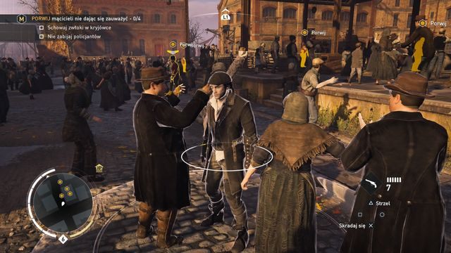 Wykorzystaj tłum, aby w razie potrzeby zniknąć z oczu przeciwnikom. - 05 - Vox populi | Wspomnienia Karola Marksa | Assassins Creed Syndicate - Assassins Creed: Syndicate - poradnik do gry