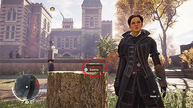 Pozytywkę odnajdziesz na pniu niedaleko fontanny - Lambeth | Tajemnice Londynu - pozytywki | Assassins Creed Syndicate - Assassins Creed: Syndicate - poradnik do gry