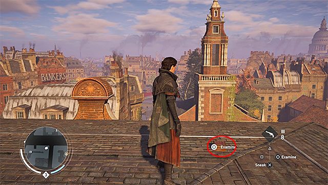 Dotrzyj na dach budynku sąsiadującego z kościołem - Londyńskie City (City of London) | Tajemnice Londynu - pozytywki - Assassins Creed: Syndicate - poradnik do gry