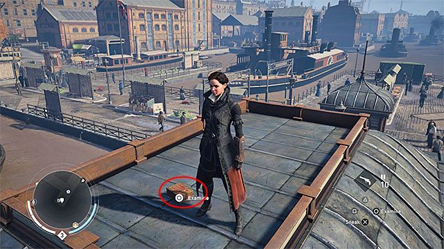 Dotrzyj na dach małego budynku na terenie przystani św. Pawła - Tamiza (Thames) | Tajemnice Londynu - pozytywki | Assassins Creed Syndicate - Assassins Creed: Syndicate - poradnik do gry