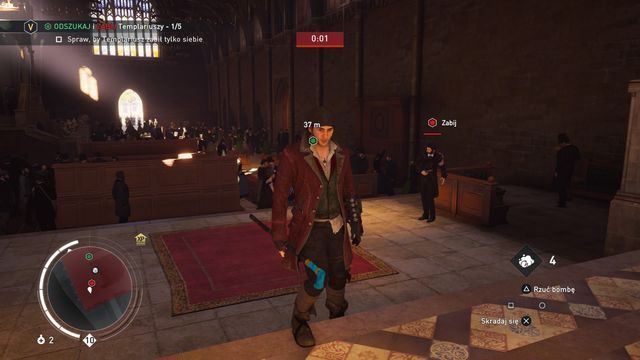 Do wykonania zadania opcjonalnego musisz spowodować wybuch, gdy w pobliżu nie będzie cywili - 04 - Operacja: Westminster | Wspomnienia królowej Wiktorii | AC Syndicate - Assassins Creed: Syndicate - poradnik do gry