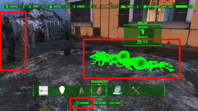 Do danej uprawy możesz przypisać dowolnego osadnika. - Zarządzanie osadą w Fallout 4 | Tworzenie osad - Fallout 4 - poradnik do gry