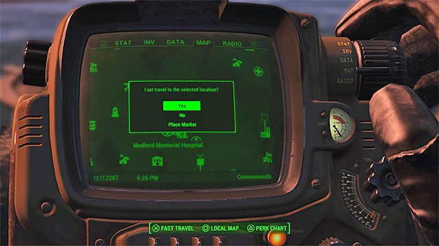 Szybka podróż to bardzo użyteczna funkcja gry - Podstawy | Eksploracja świata w Fallout 4 - Fallout 4 - poradnik do gry