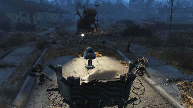 W skład kategorii Umocnienia wchodzą wieżyczki, pułapki i posterunki strażnicze - Crafting zaawansowany w Fallout 4 | Tworzenie osad - Fallout 4 - poradnik do gry