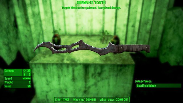 Typ: Ostrze ofiarne - Broń biała w Fallout 4 | Unikalne bronie - Fallout 4 - poradnik do gry