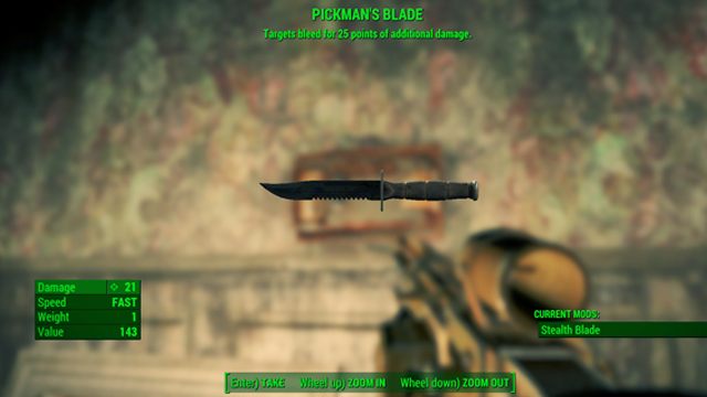 Typ: Nóż bojowy - Broń biała w Fallout 4 | Unikalne bronie - Fallout 4 - poradnik do gry