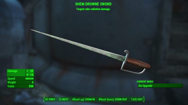 Typ: Miecz - Broń biała w Fallout 4 | Unikalne bronie - Fallout 4 - poradnik do gry