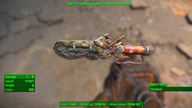 Typ: Rozpruwacz (piła) - Broń biała w Fallout 4 | Unikalne bronie - Fallout 4 - poradnik do gry