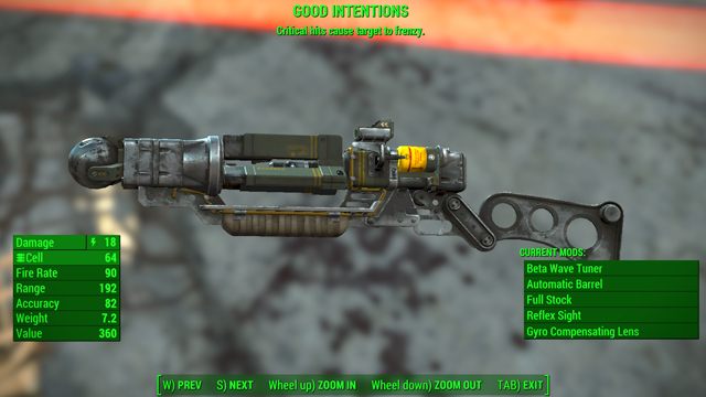 Typ: Pistolet laserowy - Broń energetyczna w Fallout 4 | Unikalne bronie - Fallout 4 - poradnik do gry