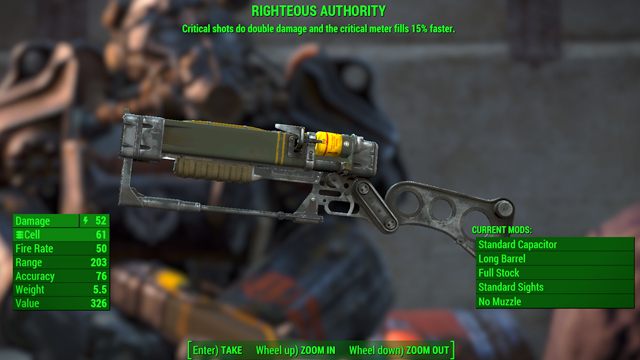 Typ: Karabin laserowy - Broń energetyczna w Fallout 4 | Unikalne bronie - Fallout 4 - poradnik do gry