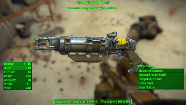 Typ: Karabin laserowy - Broń energetyczna w Fallout 4 | Unikalne bronie - Fallout 4 - poradnik do gry