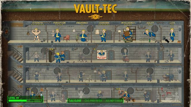 Nie musisz rozdzielać punktów od góry do dołu. Nic nie stoi na przeszkodzie aby pierwsza twoja umiejętność była na poziomi 8. - Fallout 4: S.P.E.C.I.A.L. - Fallout 4 - poradnik do gry