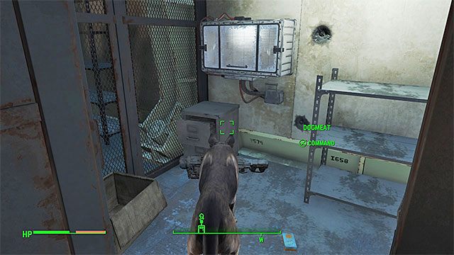 Pies powinien udać się w stronę skrytki z legendarnym przedmiotem - Fallout 4: Jak szybko zdobyć kriolator? - Fallout 4 - poradnik do gry
