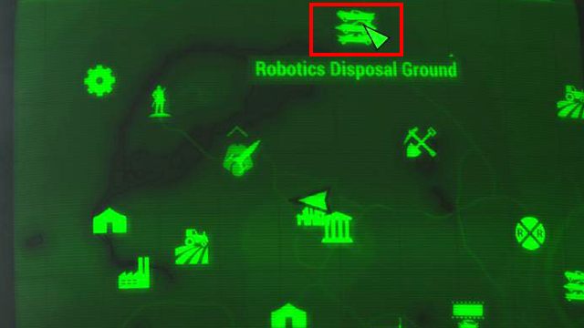 Skieruj się w stronę nieaktywnego robota strażniczego - Fallout 4: Gdzie znaleźć rdzenie fuzyjne na początku gry - Fallout 4 - poradnik do gry