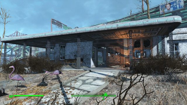 Wejdź do budynku i skieruj się w lewo, a następnie podążaj do końca korytarza, do niebieskich drzwi - Fallout 4: Gdzie znaleźć rdzenie fuzyjne na początku gry - Fallout 4 - poradnik do gry