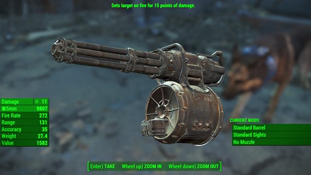 Typ: Minigun - Broń palna - ciężka w Fallout 4 | Unikalne bronie - Fallout 4 - poradnik do gry