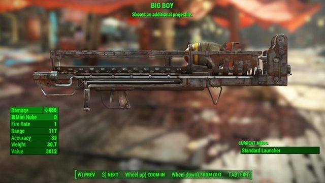 Typ: Grubas - Broń palna - ciężka w Fallout 4 | Unikalne bronie - Fallout 4 - poradnik do gry