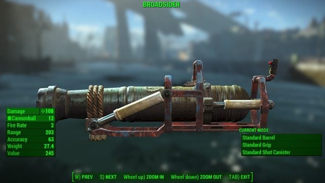 Typ: Broń unikatowa - Broń palna - ciężka w Fallout 4 | Unikalne bronie - Fallout 4 - poradnik do gry