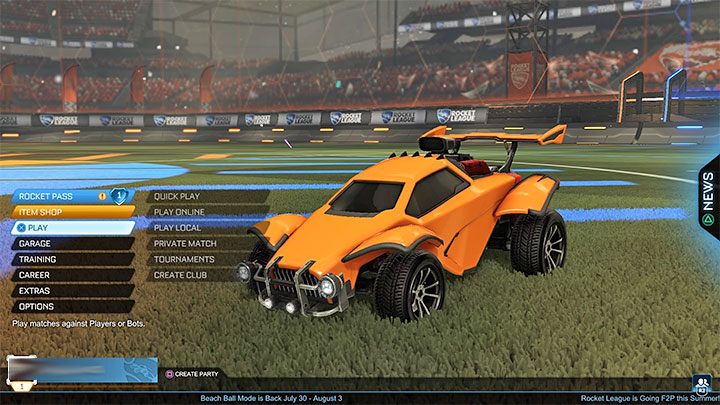 Po wybraniu zakładki Play z menu głównego gry musisz wybrać na jakich zasadach chcesz przystąpić do zmagań - Rocket League: Tryby gry - Rocket League - poradnik do gry