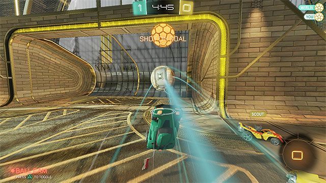 Przewrotka do przodu jest pomocna nie tylko w poruszaniu się, ale i podczas uderzania w piłkę - Rocket League: Zaawansowane zagrania - Rocket League - poradnik do gry