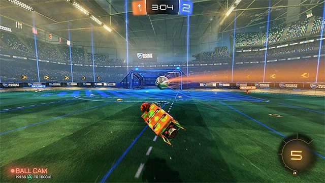 Przy odrobinie szczęścia możesz strzelić bramkę bez niczyjej pomocy - Rocket League: Jak strzelać gole? - Rocket League - poradnik do gry