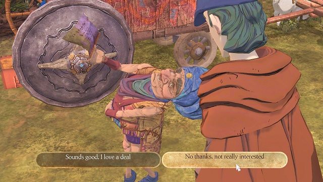 Nie dajmy się nabrać. - Zwariowany handlarz | Tournament of Hopeful Knights - Kings Quest - A Knight to Remember - poradnik do gry