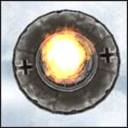 Po chwili w oddali pojawi się sterowiec, przeskocz na niego, obejrzyj scenkę z wybuchającym UFO i kontynuujcie pojedynek - Dragons Throat - Tibet | Grom - Grom - poradnik do gry