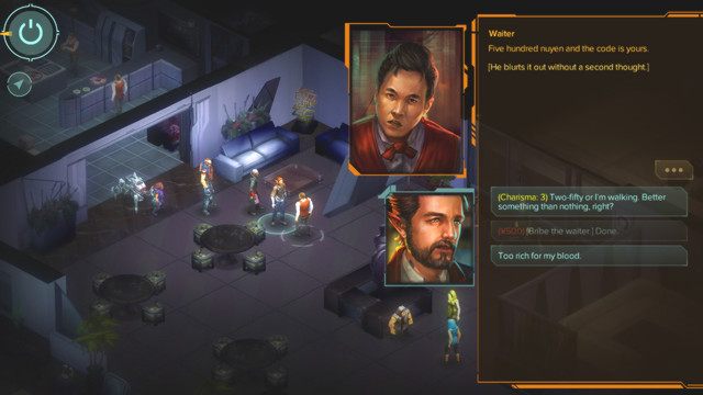Porozmawiaj z kelnerem, dobrze jeśli posiadasz rozbudowaną charyzmę - Exit, Stage Left - zadanie główne - Shadowrun: Hong Kong - poradnik do gry