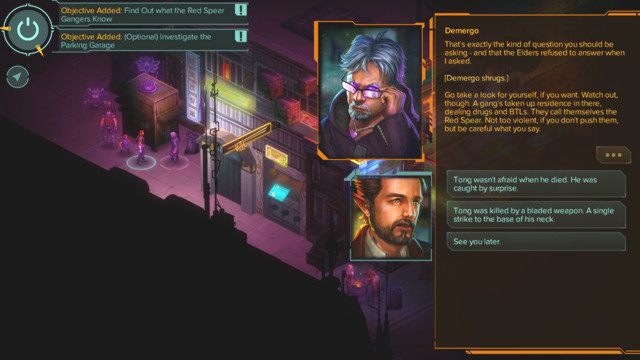 Demergo - w pewnym sensie jedna z najważniejszych postaci (dodatkowy cel zadania) - Outsider - zadanie główne - Shadowrun: Hong Kong - poradnik do gry