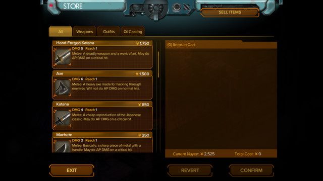 Przykładowy sklep z bronią ręczną - Handlarze - Shadowrun: Hong Kong - poradnik do gry