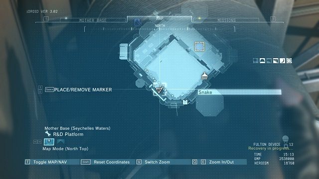 Lokalizacja diamentu. - Diamenty w Bazie Matce (Mother Base) | Nieoszlifowane diamenty | MGS V - Metal Gear Solid V: The Phantom Pain - poradnik do gry