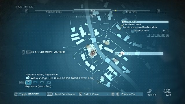 Lokalizacja diamentu. - Diamenty w wiosce Wialo Village | Nieoszlifowane diamenty | MGS V - Metal Gear Solid V: The Phantom Pain - poradnik do gry