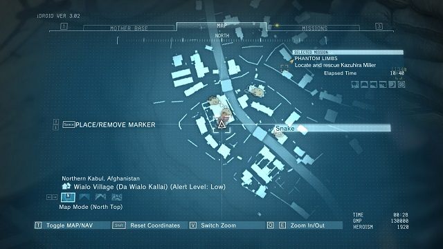 Lokalizacja diamentu. - Diamenty w wiosce Wialo Village | Nieoszlifowane diamenty | MGS V - Metal Gear Solid V: The Phantom Pain - poradnik do gry