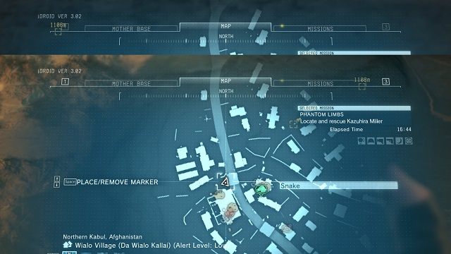 Lokalizacja diamentu. - Diamenty w wiosce Wialo Village | Nieoszlifowane diamenty | MGS V - Metal Gear Solid V: The Phantom Pain - poradnik do gry