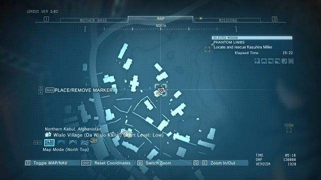 Lokalizacja diamentu. - Diamenty w wiosce Wialo Village | Nieoszlifowane diamenty | MGS V - Metal Gear Solid V: The Phantom Pain - poradnik do gry