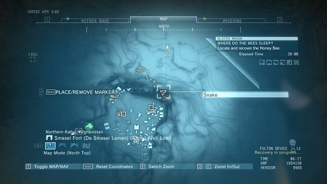 Lokalizacja diamentu. - Diamenty w ruinach Smasei Fort | Nieoszlifowane diamenty | MGS V - Metal Gear Solid V: The Phantom Pain - poradnik do gry
