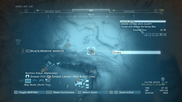 Lokalizacja diamentu. - Diamenty w ruinach Smasei Fort | Nieoszlifowane diamenty | MGS V - Metal Gear Solid V: The Phantom Pain - poradnik do gry